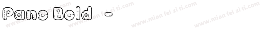 Pano Bold 粗体字体转换